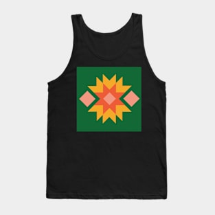 Quilt inspired geometric pattern Tank Top